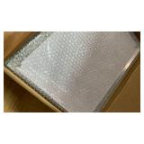 HELPLEX Acrylic Frames, 2 Pack 8.5x11, 24mm Thicker Frameless Clear Frame, Double Sided Magnetic, Free Standing Desktop Display - Retail: $50