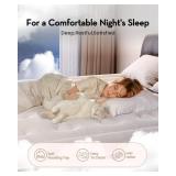 OhGeni Queen Air Mattress with Built in Pump, Inflatable Blow Up Mattress 18 Raised Comfort,Upgraded Surface Portable Mattress, Air Bed for Camping, Home and Guest, Colchone Inflable, 650 lbs Max - Re