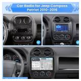 Car Radio for Jeep Compass Patriot 2010 2011 2012 2013 2014 2015 2016: 10.1 Inch Android Touch Screen for Compass Patriot Car Stereo with GPS Navigation/5GHz WiFi/Bluetooth + Backup Camera - Retail: $