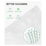 Syntus Vacuum Sealer Bags, 150 Gallon 11\ x 16\in and Quart 8\in x 12\in and Pint 6\in x 10\in Commercial Grade PreCut Bag, BPA Free Food Vac Bags for Storage, Meal Prep or Sous Vide - Retail: $24in