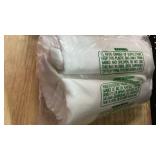 Joydeco White Curtains Backdrop for Wedding Parties, Photo Backdrop Curtains for Wedding Decorations Birthday, Wrinkle Free Polyester 5ft x 10ft Fabric Drape 2 Panels with Rod Pockets - Retail: $20