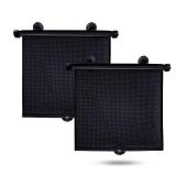 EcoNour Car Side Window Sun Shade (2 Pack) | Retractable Roller Sunshade for Kids | Baby Car Window Shades for UV and Sun Glare Protection | Baby Travel Accessories (15\x17\in) - Retail: $20in