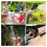 Spopal Portable Shower for Camping, [Long-Lasting] 6000mAh Rechargeable Camping Shower with Intelligent LED Display, 4 Spray Modes, IPX7 Waterproof Outdoor Camp Pump for Hiking, Travel, Car, Pet - Ret