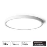 TALOYA Flush Mount Ceiling Light,10 Inch,18W,5000K Daylight Super Slim LED Ceiling Light for Bedroom, Living Room, Kitchen, Laundry and Hallway - Retail: $15