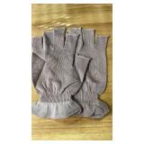 MIG4U Fingerless Moisturizing Gloves, Half Finger Touchscreen Beauty Glove for Eczema, SPA, Dry Hands, Skin Treatment, Summer Sun UV Protection, Pale Purple, 1 Pairs L/XL - Retail: $9