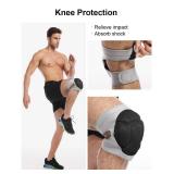 Knee Pads for Women and Men, Dance Knee Pads Volleyball Knee Pads for Women Men Wrestling Knee Pads Wrestling Gear, Crash Pad Snowboarding Gear Knee Protector Soft Knee Pads for Work (X-Large, Black) 