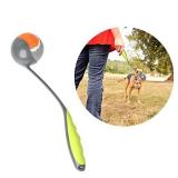 PAWISE Dog Ball Launcher for Small and Medium Dogs, 12.2\ Dogs Fetch Toy with 2.3\in Tennis Balll, Portable Dog Tennis Ball Thrower for Indoor and Outdoor Play, Lightweight, Durable and Hands-Free Pic