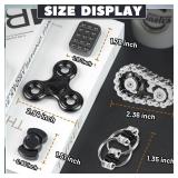 5 Pcs Fidget Toys Adults and Teen Metal Fidgets Spinner Magnetic Slider Cool Gadgets Office Desk Toy Stress Relief Sensory Items for Autism ADHD Anxiety Stocking Stuffers for Teen Boys Adult Men Gift 