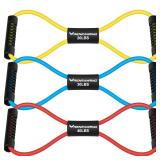 RENRANRING Figure 8 Fitness Resistance Bands with Handles - Exercise Tube Band Set of 3 for Arm and Shoulder Stretch, Rope 8 Word Elastic for Women and Men - Retail: $11