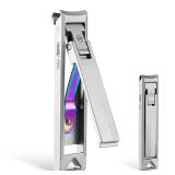 KeyUnity KN02 Keychain Nail Clippers, Foldable Stainless Steel Fingernail Cutter for Travel and Everyday Carry - Retail: $15
