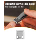 KeyUnity KN02 Keychain Nail Clippers, Foldable Stainless Steel Fingernail Cutter for Travel and Everyday Carry - Retail: $15