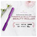 YOUTHLUX Radiance Roller  Germanium Stone Facial Massage Tool for Lifting, Sculpting, De-Puffing, Glow Boost, Energizing and Cooling Effect (Purple) - Retail: $35