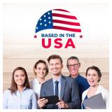 Security Door Hinges - Stainless Steel - 4 Inch with 5/8 Inch Radius - Security Tab - 2 Pack - Retail: $30