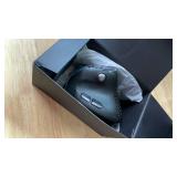 DeLUX Seeker Wireless Ergonomic Vertical Mouse with OLED Screen, BT and USB Receiver, Connect with Up to 4 Devices, Thumb Wheel, 4000DPI, Programmable Rechargeable Silent Mouse(M618XSD-Black) - Retail