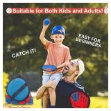 Toss and Catch Ball Game, Kids Toddler Baseball Glove and Catch Ball Toys, Kids Outdoor Games for Family, Toys for Beach Yard Outside, Birthday Christmas Gift for Ages 3 4 5 6 7 8-12 Year Old Boys Gir