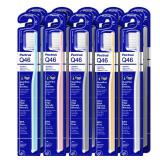 PECTRUS Soft Toothbrush Pack, 10 Count, Advanced Quad-fine Bristles Technology, Tapered Bristles for Sensitive Teeth, Gums and Deep Plaque Removal, Self Flossing Manual Toothbrushes, Assorted Colors -