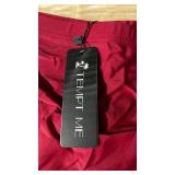Tempt Me Red Pleated Swim Skirt size large  - Retail: $15