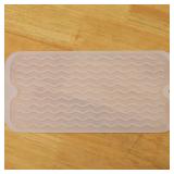 MicoYang Silicone Dish Drying Mat for Multiple Usage,Easy clean,Eco-friendly,Heat-resistant Silicone Mat for Kitchen Counter or Sink,Refrigerator or Drawer Liner Translucent S 12 inches x 6 inches - R