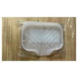 MicoYang Silicone Dish Drying Mat for Multiple Usage,Easy clean,Eco-friendly,Heat-resistant Silicone Mat for Kitchen Counter or Sink,Refrigerator or Drawer Liner Translucent S 12 inches x 6 inches - R