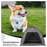 Cat Tent Outdoor/Indoor, Cat and Dog Waterproof Tent House, Outdoor Dog Bed Washable, Indoor/Outdoor Cave Nest Bed Small Dog Tent for Cat, Bunny and Small Animal (Gray, L) - Retail: $26