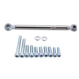 1 Set SHLPDFM Alternator Bracket Kit Polished Aluminum Fits for Chevy SBC 350 Short Water Pump - Retail: $56
