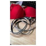 Red Lace Push-Up Bra 32C set of belts  - Retail: $25