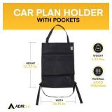 Adir Corp Plans, Blueprints, Maps, Drawings, Artwork, Posters, Document Car Holder/Organizer - with Pockets - Retail: $30