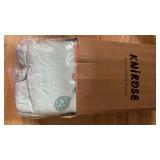 Premium Soft Cotton Baby Swaddle Blankets, Unisex Baby Blanket Wrap for Newborn Baby Boys Girls, Skin Friendly Wearable Swaddling Sleep Sack Calms Startle Reflex (Button, Blue, 0-3 Months) - Retail: $