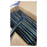 Black Metal Posts Outdoor Stakes - Retail: $75