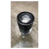 5 Gallon Black Buckets with Snap on Lids 6pk - Retail: $45