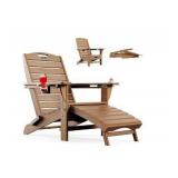 Ciokea Folding Adirondack Chair with Ottoman - Retail: $149