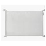 White Mesh Retractable Wall-mounted Dog/Cat Gate, 5ft