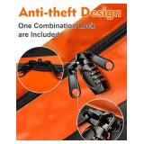 FIVKLEMNZ 21 Cubic Car Rooftop Cargo Carrier Roof Bag Waterproof for All Top of Vehicle with/Without Rack Includes Topper Anti-Slip Mat + Reinforced Straps + 6 Door Hooks + Luggage Lock