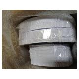 Morejoy 100PCS White Plastic Plates White Disposable Plates Include 50 Pieces 10.25 Inch Dinner Plates & 50Pieces 7.5 Inch Dessert Plates,Perfect for Weddings & Party