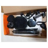 NBTEPEM Black Bling Car Accessories Set for Women, Steering Wheel Covers Universal Fit 15 Inch, Bling Phone Holder, Bling Car Coasters (Black Diamond)