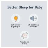 Yogasleep Nod White Noise Sound Machine, With Soft Night Light & Sleep Timer, 20 Sound Options Including Lullabies, Nature & Pink Noise, Sleep Aid For Baby & Adults, Noise Canceling For Office Privacy