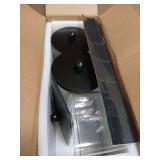 Glass Laundry Pods Container & Acrylic Dryer Sheet Holder with Balck Bamboo Knobs Lids, Scoops & Labels | Premium Laundry Room Organization and Storage for Detergent Pods, Powder, Dryer Balls & Beads