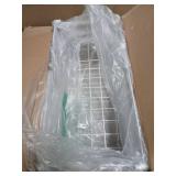 iSPECLE Deep Freezer Organizer Bins - 4 Pack Stackable Small Freezer Organizer Bins for 5 to 9 Cu.FT Small Chest Freezer Sort Frozen Food Easy to Get Food from Bottom without Digging in Freezer, White