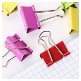 Mr. Pen Extra Large Binder Clips, 2 Inch, 12 Pack, Assorted Color