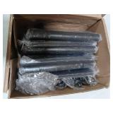 6-Pack 4.5 X 4.5 inch Black Heavy Duty Commercial Door Hinges Thickened, Silent Plain Steel Ball Bearing Door Hinges, Thickness 3 mm Stainless Steel Square Corners with 48 Screws Non-Removable Pin