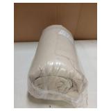 Decroom Lightweight Queen Comforter Set with 2 Pillow Sham - 3 Pieces Set - Quilted Down Alternative Comforter/Duvet Insert for All Season - Beige - Queen Size