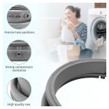 4986ER0004F Washer Door Boot Gasket - Fit for L-G, Ken-More Washer Parts Front Load Washer Door Seal Parts with Drain Port by AMI PARTS, Replaces 4986ER0004J 4986ER0004K 4986ER0004N 4986ER0004M