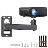 DAWASAPAT Mini Ceiling Wall Projector Mount Stand- Adjustable Tilt&Swivel Hanging Projector Holder Wall Mount Hanger Rack Stand for Mini Projector with Cable Ties
