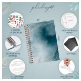 PLANBERRY Large Hourly Schedule Planner Undated Premium Undated Organizer for Productivity, Time Management & Budget, 8x10.4 (Ocean Depths)