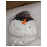 Syhood 1 Pcs Snowman Christmas Tree Topper with 1 Pcs 18 ft White Fake Snow Garland Winter Snow Man Xmas Tree Topper Christmas Snowman Decorations Ornaments for Holiday and Home Party Decorations