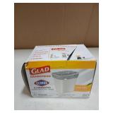 Glad Medium Trash Bags, 8 Gallon, Lemon Fresh Bleach Garbage Bags, Resists Bacterial Odors with Drawstring, 80 Count