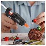 Fireproof Hot Glue Gun, Mini Glue Gun Kit with 30 Glue Sticks, 20W Glue Gun with Transparent Glue Sticks 7 * 130 mm for DIY Arts, Crafts and Quick Repairs