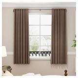 ENJOYBASICS Blackout Curtain Rod for Windows 66 to 120, Wrap Around Curtain Rods for Bedroom, Living Room, Adjustable from 30 to 129 Inches, Bronze