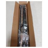 GXOACKJ Curtain Rods for windows 32-48 inch, 5/8 inch Decorative Curtain Rod Set, Matte Black Splicing Heavy Duty Metal Curtain Rod with Brackets