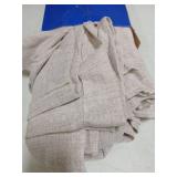 MIULEE Faux Linen Curtains 84 Inch Length 2 Panels Natural Semi Sheer Curtain with Back Tab Rod Pocket, Light Filtering Window Privacy Burlap Drapes for Living Room Bedroom 42W x 84L Linen